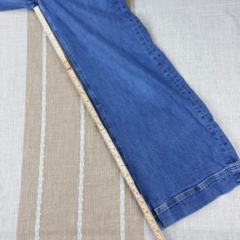 Maeve Anthropologie Wide Leg Jeans Blue Denim High Rise Size 27 - Picture 2 of 9